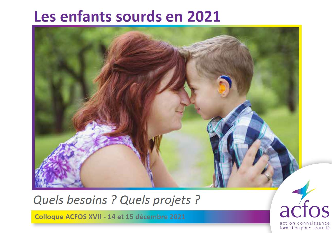 Teaser colloque Acfos : les enfants sourds en 2021